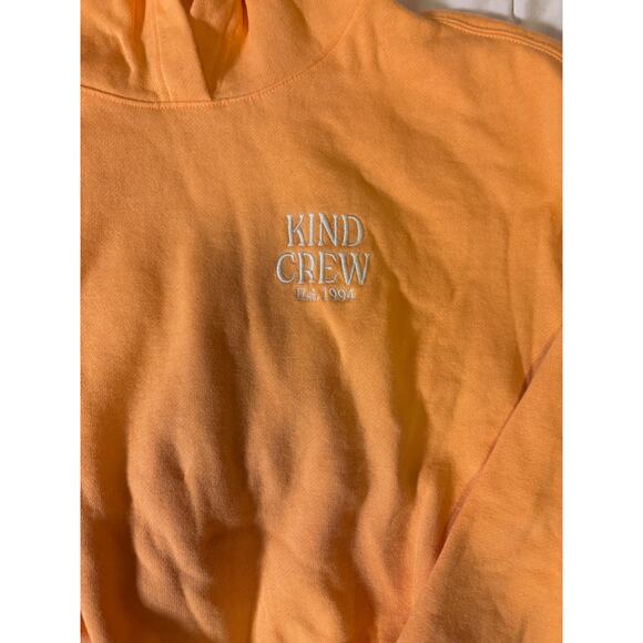 Old Navy medium yellow Be Kind crop hoodie like new - Picture 3 of 4
